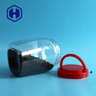 großer Mund-Plastikessiggurken-Gläser des Quadrat-2250ml mit Griff HAUSTIER Verpackung