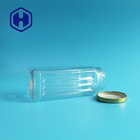Transparentes HAUSTIER Plastikglas-Hundefestlichkeits-Verpacken- der Lebensmittelquadratischer Zinnblech-Metalldeckel