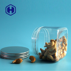 süßes quadratisches Glas HAUSTIER 420ml 16oz mit Aluminiumkappen-Nahrungsmittelverpackung