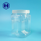 Stapelbares Maurer HAUSTIER Quadrat-klare Plastikgriff-Gläser mit runder Deckel-Plätzchen-Nahrungsmittelverpackung