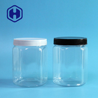 Hexagon-Plastikbehälter-Hafermehl-Getreidemehl-Lutscher Veggie Chips Packaging 630ml 21.5oz