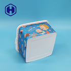 Plastikkäse 3.2L und Weihnachtscracker-Verpackenkasten mit Griff-kundenspezifischem Aufkleber