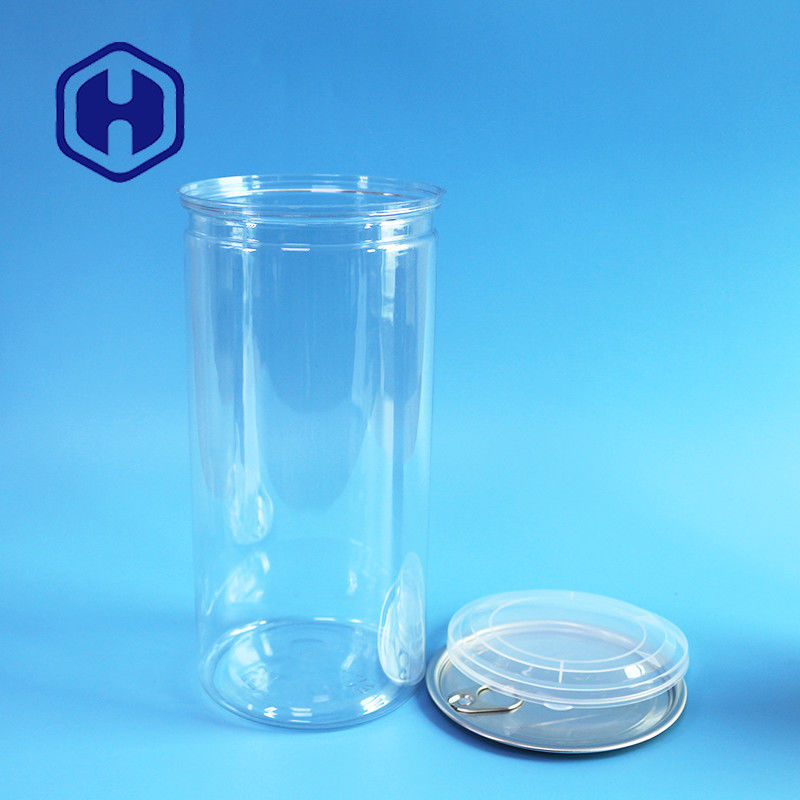 1380 ml Popcorn Bohnen klare PET-Dose mit breitem Mund für mühelose Füllung und Verteilung