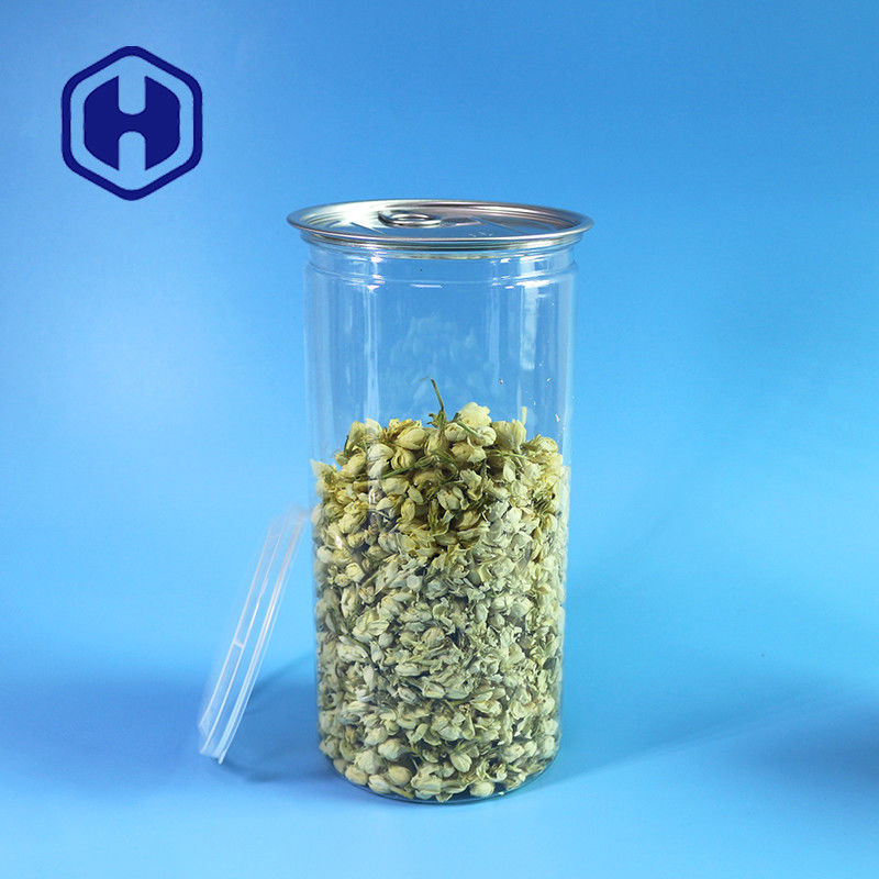 1380 ml Popcorn Bohnen klare PET-Dose mit breitem Mund für mühelose Füllung und Verteilung