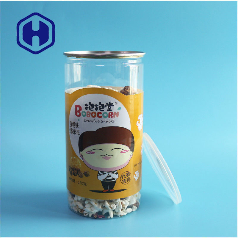 China Hersteller Popcorn 1400ml zylindrische recycelbare PET kann undicht sein