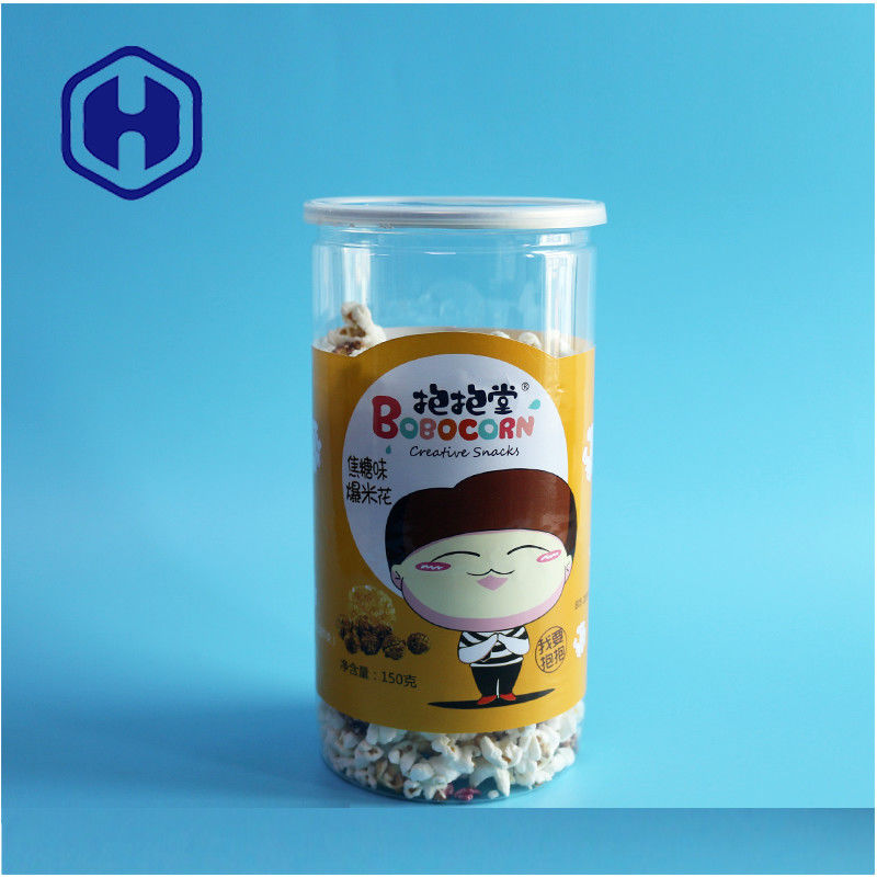 China Hersteller Popcorn 1400ml zylindrische recycelbare PET kann undicht sein