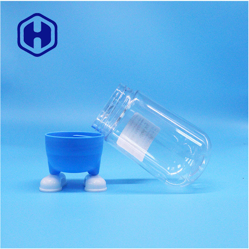 Einzigartige Form Kunststoff Lebensmittelqualität Süßigkeiten Zucker Kekse Geschenk Klar Glas Fancy Schraubdeckel