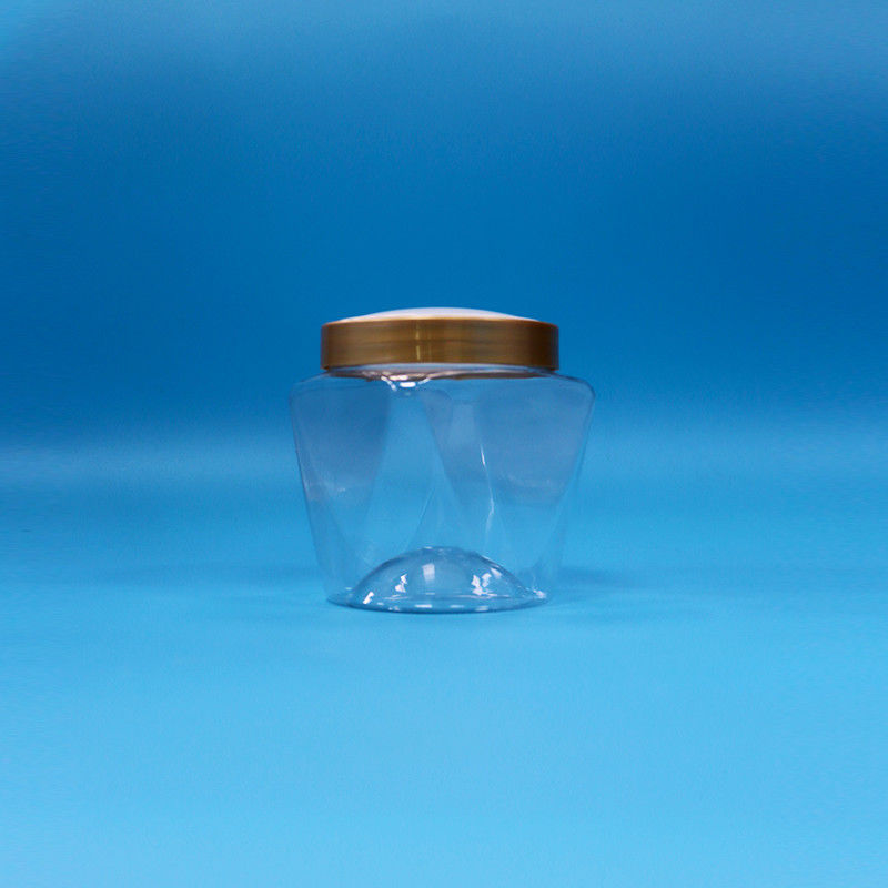 Breitmunde Kunststoff PET Lebensmittelqualität Transparente Babyfutter Süßigkeiten Glas Schraube Flachdeckel