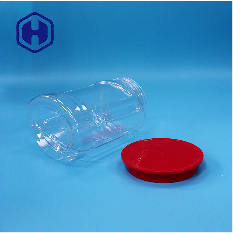 Oval geformte klare Kunststoffnüsse Süßigkeiten Pfeffer Kekse Babynahrung Glas Schraubdeckel