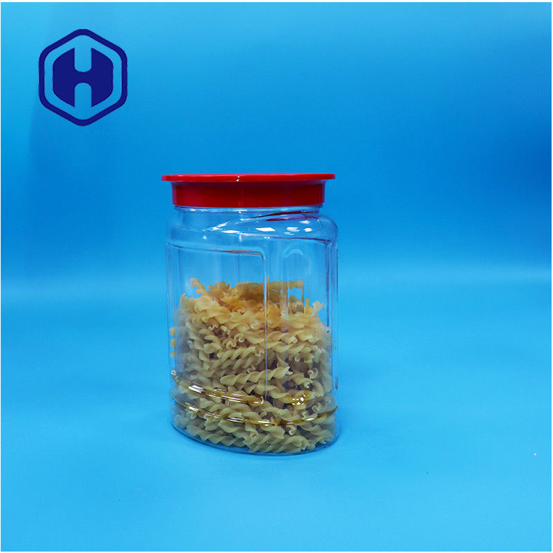 Oval geformte klare Kunststoffnüsse Süßigkeiten Pfeffer Kekse Babynahrung Glas Schraubdeckel