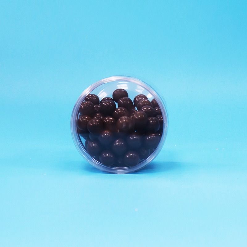 Klare PET-Kunststoff-Trockenfutter-Bonbons-Kekse-Nüsse-Geschenkgläser mit Schraubverschluss-Flachdeckeln in Lebensmittelqualität
