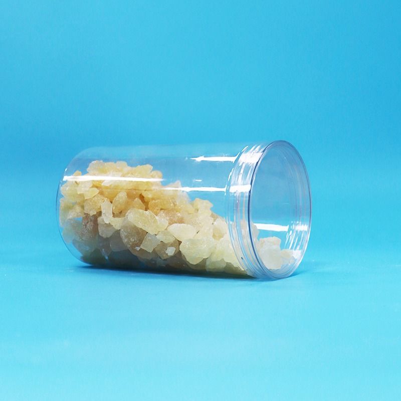 BPA-freie, durchsichtige Schraubkappe, durchsichtige, runde Form, PET-Plastik, Süßigkeiten, Kekse, Nüsse