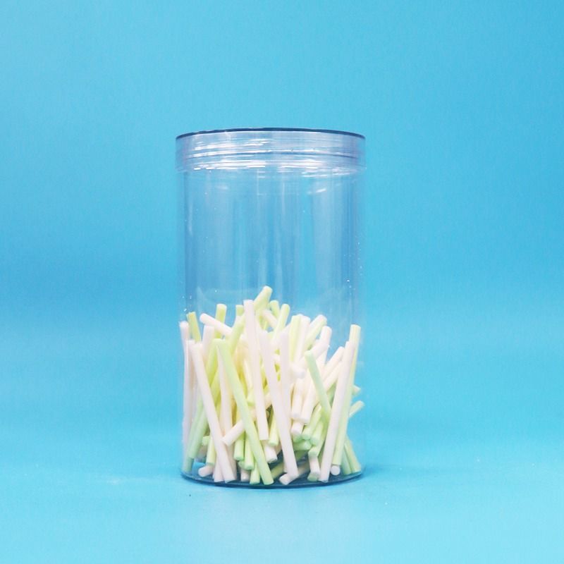 BPA-freie, durchsichtige Schraubkappe, durchsichtige, runde Form, PET-Plastik, Süßigkeiten, Kekse, Nüsse
