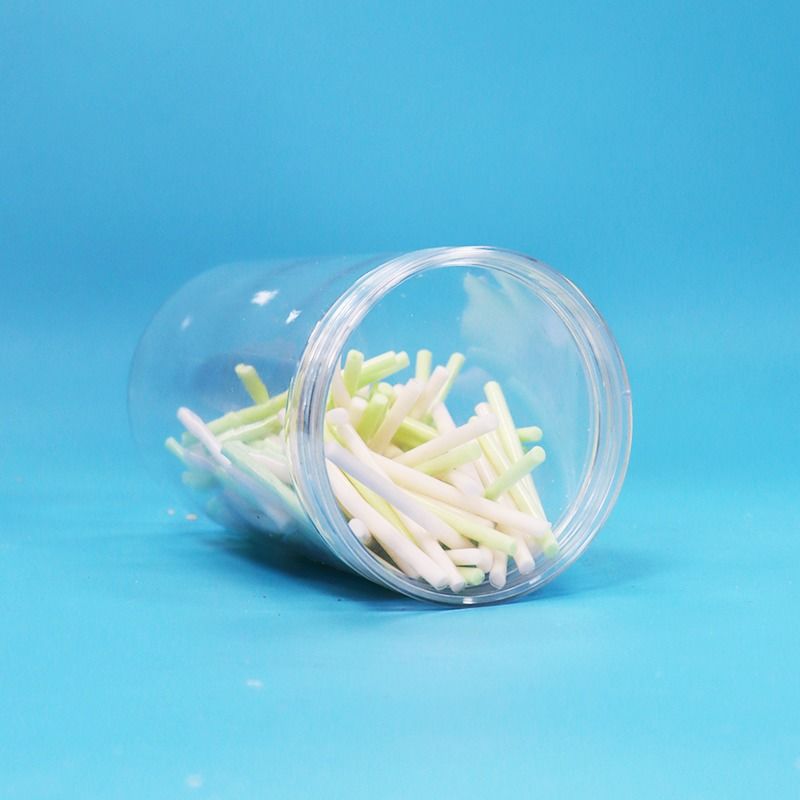 BPA-freie, durchsichtige Schraubkappe, durchsichtige, runde Form, PET-Plastik, Süßigkeiten, Kekse, Nüsse