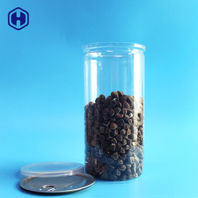 Langes hohes 1380ml 401# Popcorn-Verpacken der Aluminiumdeckel-klaren Plastikdosen-