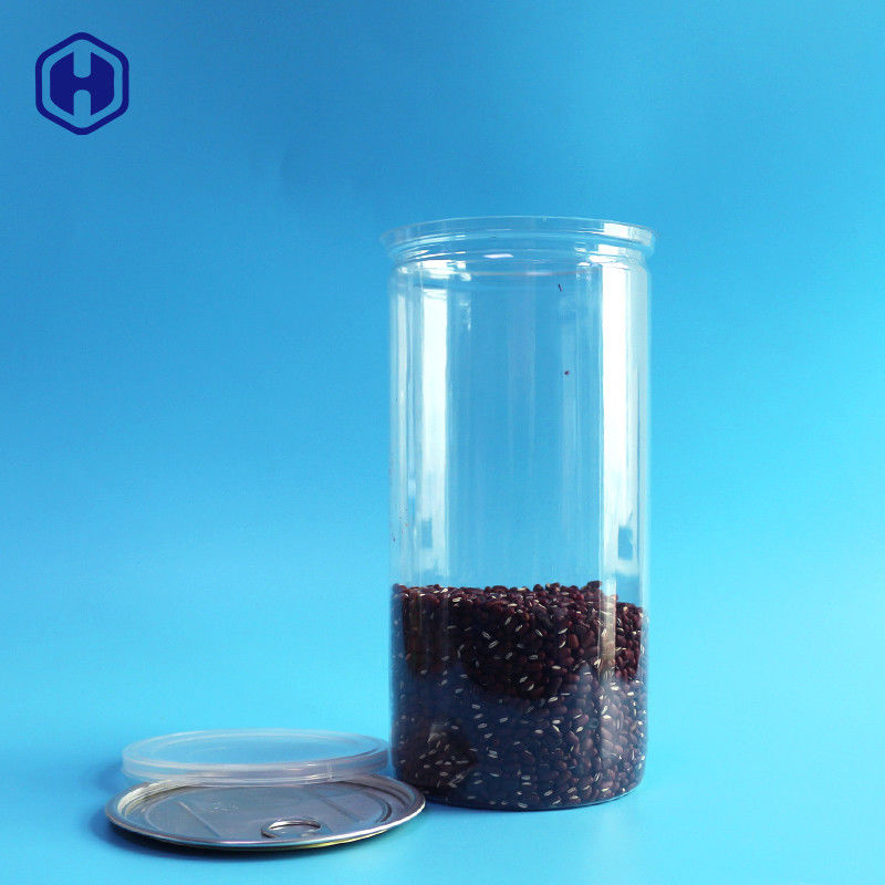 Langes hohes 1380ml 401# Popcorn-Verpacken der Aluminiumdeckel-klaren Plastikdosen-