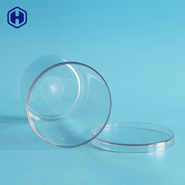 Runde Verpacken- der Lebensmittelplastikbehälter STREICHELN klar Plastikzylinder-Glas