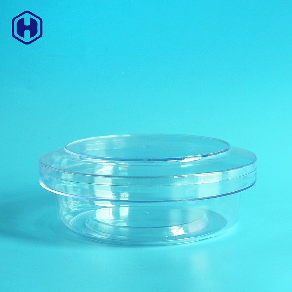 Runde Plastikkanister der transparenten Leck-Beweis-Plastikglas-großen Öffnung