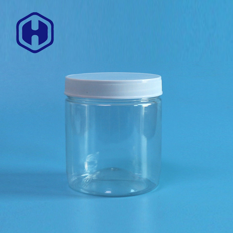 Leck-Beweis-Plastikglas-Sugar Chewing Gum-HAUSTIER Speicher-Gläser der Runden-510ml 87mm