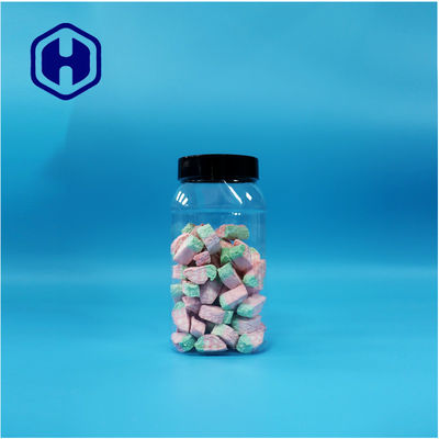 Dreiecksförmige klare Kunststoff getrocknete Lebensmittel Marshmallow Candy Jar Schrauben Top-Deckel