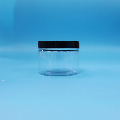 Klare runde Mundform PET Plastikglas für schwarzen Tee Samen Spielzeug Geschenk Süßigkeiten