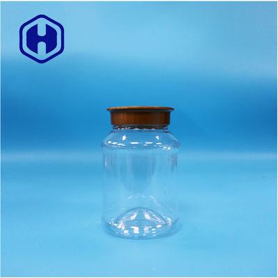 Runde, klare Lebensmittel-PET Erdnussbutter Kekse Nüsse Süßigkeiten Pfeffer Zuckergläser