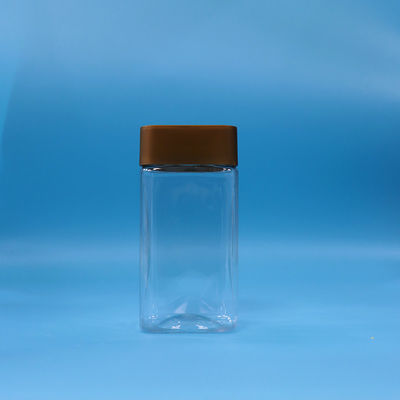 Lebensmittelqualität Durchsichtige Kekse Süßigkeiten Babynahrung Quadratische PET-Plastikflaschen