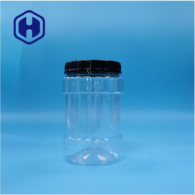 Runder Transparenter Kunststoff aus PET Lebensmittelzucht Süßigkeiten Pfeffernüsse Glas Schraubdeckel