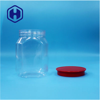 Durchsichtige Sechseckengruppe Einzigartige Form Kunststoff Kekse Pfeffer Süßigkeiten Babynahrungsgefäß