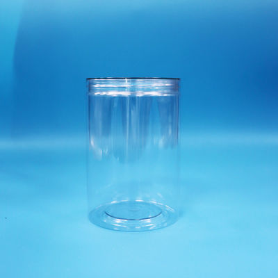 35.5oz Lebensmittelqualität Lebensmittel Süßigkeiten Nüsse Klarer Zylinder Runder PET Plastikglas Klarer Schraubdeckel