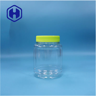 Klares ovales Kunststoff Geschenk Süßigkeiten Nuss Nougat Lollipop Frucht Gelee Glas Schraubdeckel