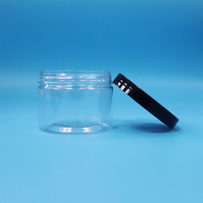 Durchsichtige runde Mundform PET Plastikglas für schwarzen Tee Samen Spielzeug Geschenk Süßigkeiten Cooike