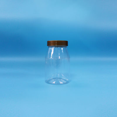 Rundes Breitmaul-Ladung Biscuit Süßigkeiten Lebensmittel Transparente PET Plastikglas Schraubverschluss