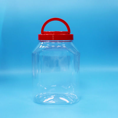 Durchsichtige Kunststoff-PET-Glas mit breitem Mund für Nahrungsmittel Noodles Kekse Süßigkeiten Verpackung