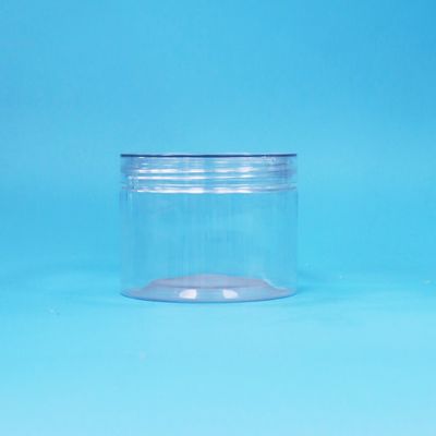 Lebensmittelqualität Transparentes PET-Kunststoff Trockene Lebensmittel Süßigkeiten Nuss Geschenkgläser Schrauben Flachdeckel