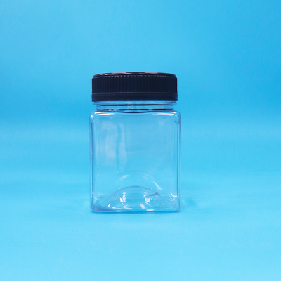 Luftdicht, BPA-frei, durchsichtig, quadratisch, Grip, PET, Kunststoff, Süßigkeiten, Kekse, Nüsse, Verpackungsgefäß
