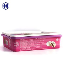 Purpurroter Mond-Kuchen pp. Plastik-IML Kasten-450g, der kundengebundenen Aufkleber verpackt