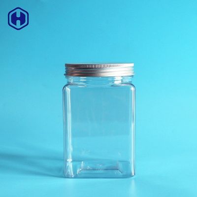 Kleiner leerer quadratischer Plastik der großen Öffnung rüttelt stapelbare Raumersparnis