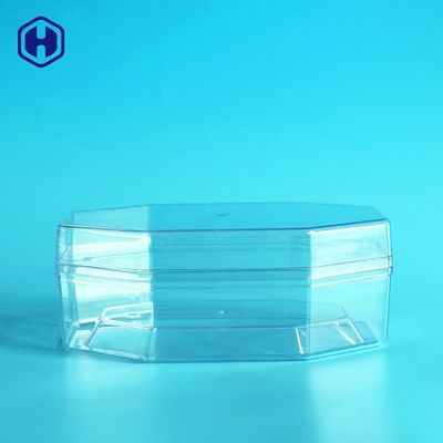 Achteck-rüttelt Plastiknahrungsmittelspeicher die Schokoladen-Kuchen, die 340ml 12oz verpacken