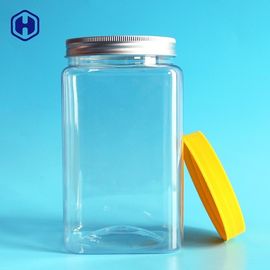Aluminiumkappen-Quadrat-Plastiknahrungsmittelbehälter-runder Mund-Durchmesser 83.3mm