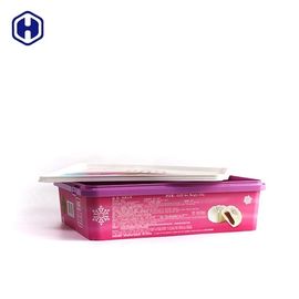 des Nahrung0.45kgs Kasten Grad-Quadrat-IML/Plastikkuchen-Behälter-Kratzer beständig