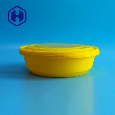Plastikbehälter 2000ml IML weiße schwarze gelbe recyclebare Microwavable nehmen Schüssel heraus