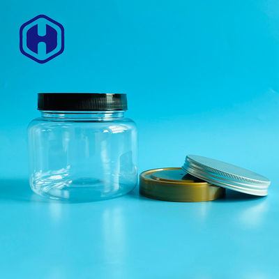 Runden-Keks-klares Plastikplätzchen-Glas 25OZ 750ml mit Schrauben-Deckel