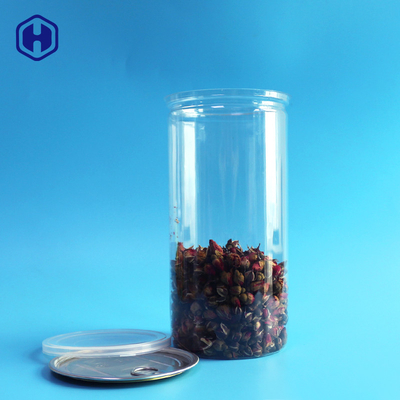 Langes hohes 1380ml 401# Popcorn-Verpacken der Aluminiumdeckel-klaren Plastikdosen-