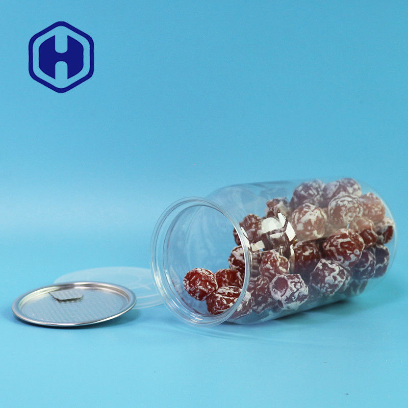 Bonbon-Meeresfrüchte-kann trockenes Verpacken der Lebensmittel leeres Plastik-HAUSTIER mit Deckeln 24oz nach Maß