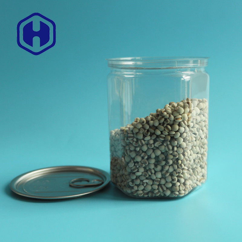 Sechseckiges freies einfaches offenes HAUSTIER 520ml Bpa leere Plastikdose für das Nahrungsmittelmassenverpacken