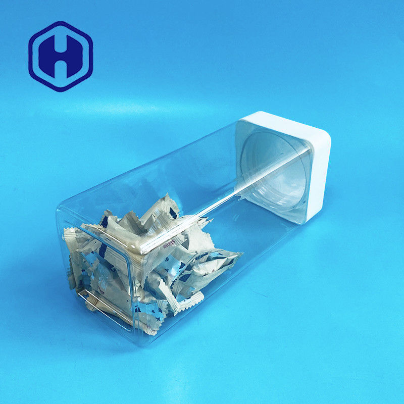 Plastik des Quadrat-1140ml rüttelt Schraubverschluss- Bonbon-Stangen-Nahrungsmittelgrad mit Zwischenlagen-Leck-Beweis