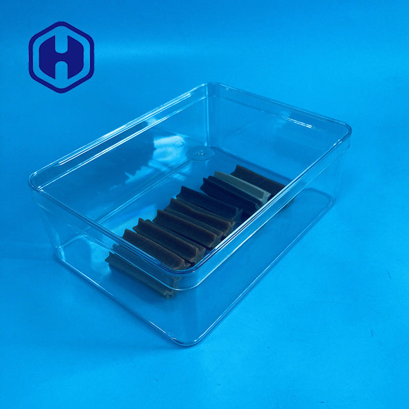 1180 ml Einweg-PET-Verpackungskarton Großformat-Rechteck-Plastik-Food-Schokoladen-Verpackungskartons