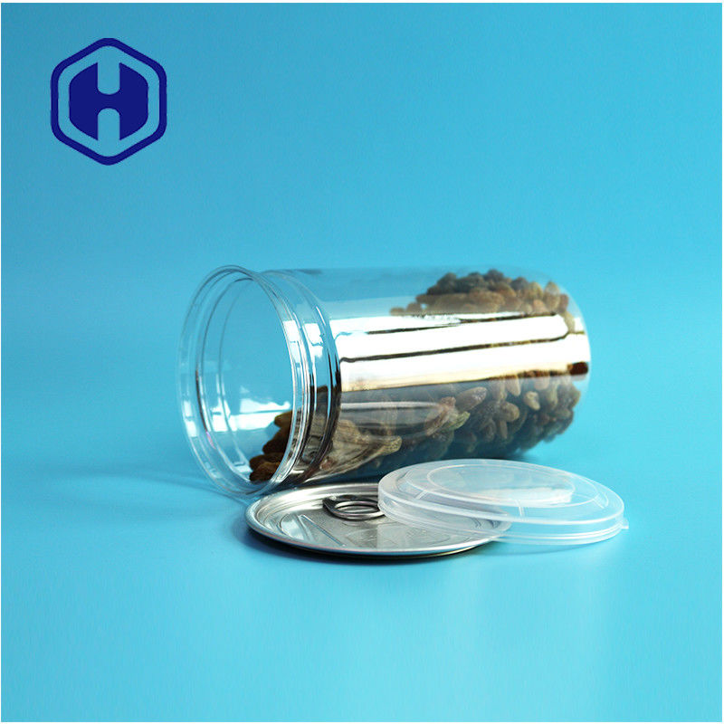 500 ml Anpassung Designs Snack Lebensmittel Produkte Wiederverwendbare PET Kunststoff Dosen für Lebensmittelverpackungen