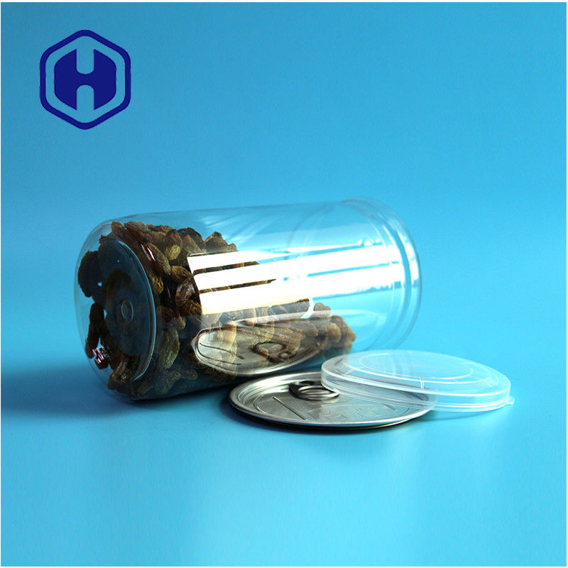 500 ml Anpassung Designs Snack Lebensmittel Produkte Wiederverwendbare PET Kunststoff Dosen für Lebensmittelverpackungen